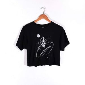 Vintage Wizard Cropped Band Tee